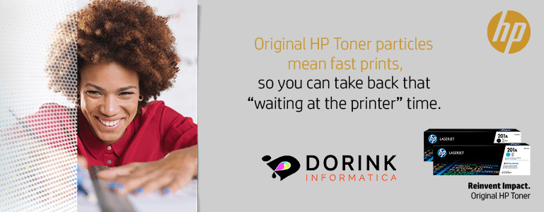 Le particelle di toner originali HP significano stampe veloci